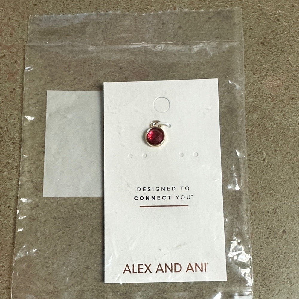 Alex and Ani Rose Hoop Charm For Bracelet Earring Necklace New
